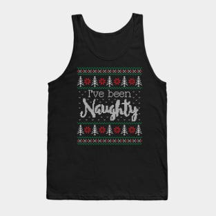 Ugly Christmas Sweater I've been naughty Tank Top